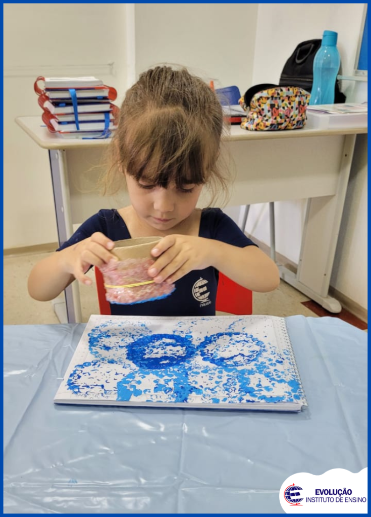 Pintura com plástico bolha. – Blog